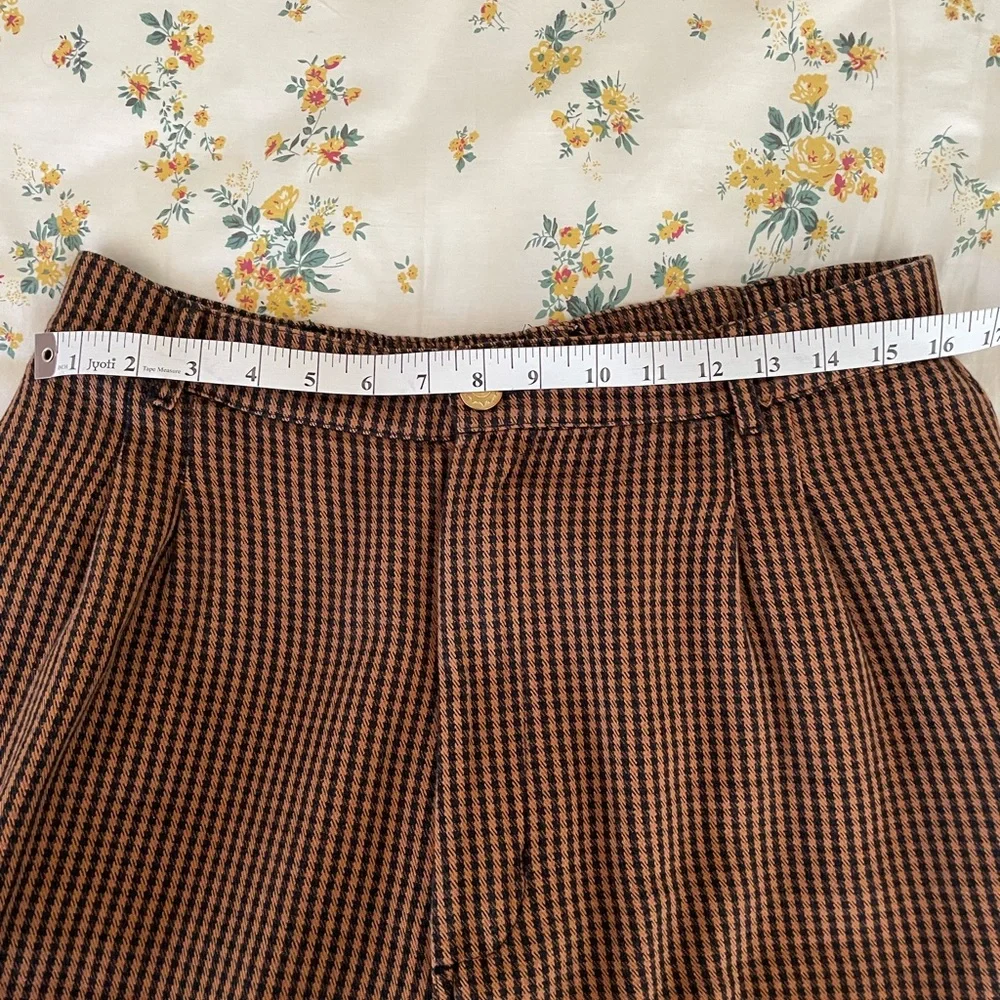 Big Bud Press Brown Checkered Trousers - Picture 4 of 8